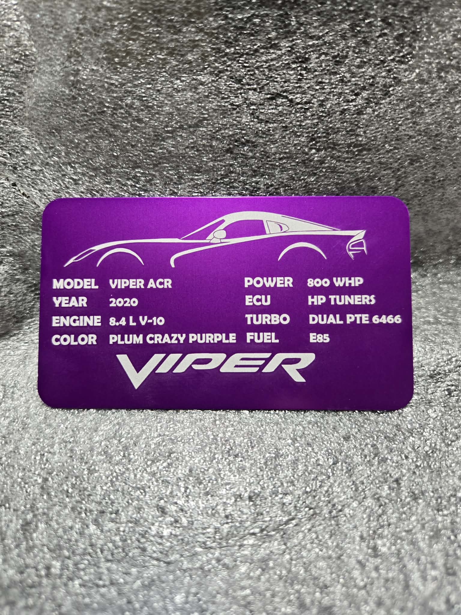 Dodge Viper Build Badge
